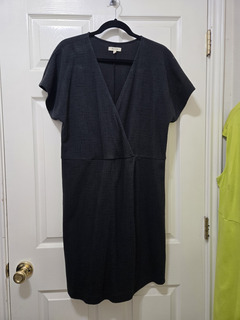 Classic Black Wrap-Front Women’s Dress